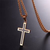 Simple Dual Colored Crucifix