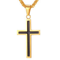 Simple Dual Colored Crucifix