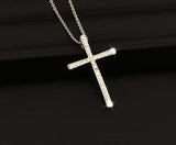 Rhinestone Rosary Necklace