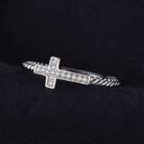 Cubic Zirconia Rosary Ring