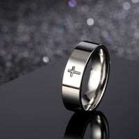 Simple Elegant Stainless Steel Silver Ring