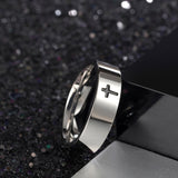 Simple Elegant Stainless Steel Silver Ring