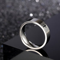 Simple Elegant Stainless Steel Silver Ring