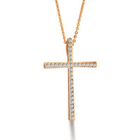 Rhinestone Rosary Necklace