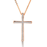 Rhinestone Rosary Necklace