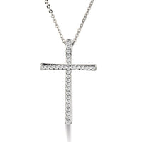 Rhinestone Rosary Necklace